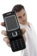 young man with cellphone
