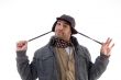 young man wearing winter jacket