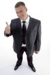 smiling businessman with thumbs up