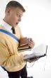 smart student managing his books