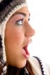 surprised face of young girl