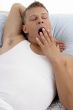yawning young man