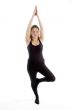 posing exercising young girl