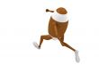 running rugby ball