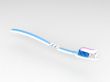toothbrush with toothpaste