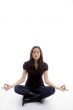 young female doing yoga
