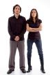 standing couple looking at camera