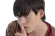 boy instructing you to keep silent