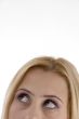 close up beautiful eyes of woman