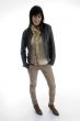 standing beautiful woman with muffler