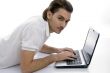young man with laptop