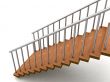 isolated three dimensional stairs
