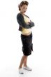 standing glamorous woman