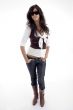 full body pose of beautiful teenager