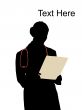 doctor with writing board