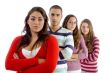 young people in row