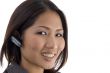 close up of female using bluetooth device