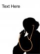 woman singing in stethoscope