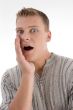 surprised young man