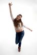 young girl enjoying dance
