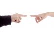 pointing hands of people