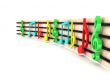 colorful musical clefs