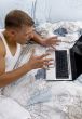male working on laptop