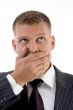 shocked executive posing with facial expressions