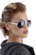 side view of young woman with eyeglasses