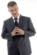 young businessman looking aside