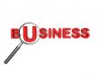 business text with lens