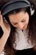 woman enjoying music