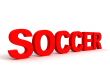 side view of soccer word