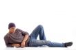 full pose of handsome guy