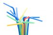 drinking straws close up