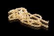 Golden chain on black
