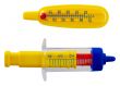 Thermometer and syringe