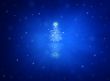 Blue christmas tree