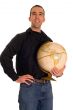 Man Holding The Planet