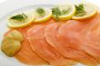 Salmon fillet on plates