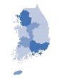 Map of South Korea