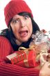 Attractive Woman Holds Gifts