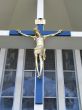 jesus on a blue cross