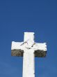 stone cross in a cemetary