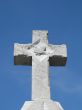 stone cross in a cemetary