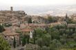 Panoramic view of Montalcino in Tuscany