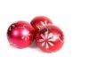 Three red christmas balls.