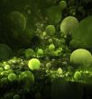 abstract green balls background