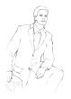 drawing of  businessman