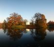 Beautiful Autumn – lake with temple